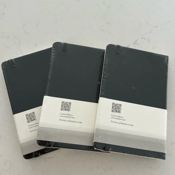 Brand New set of 3 Moleskine Classic Notebook Pocket Size - Picture 2 of 3